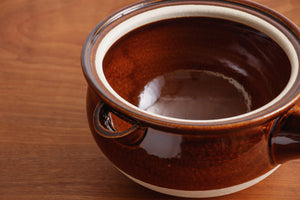 おかゆの鍋 茶