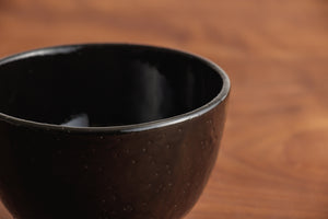 おかゆの碗 黒