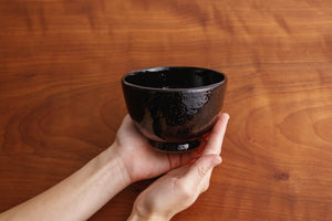 おかゆの碗 黒