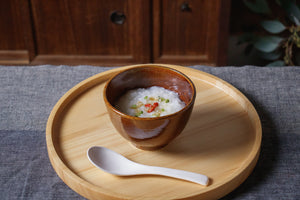 おかゆの碗 茶