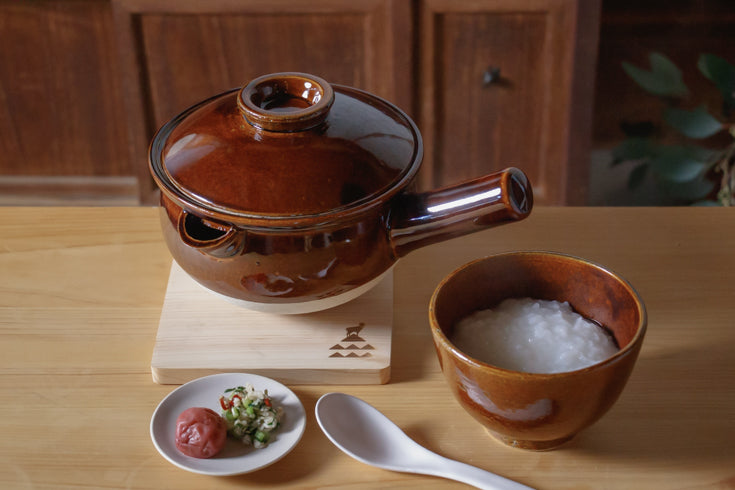 おかゆの鍋 茶