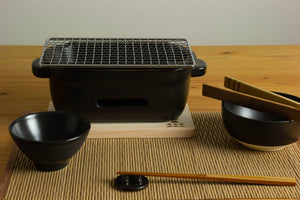 陶の炭火コンロ 角